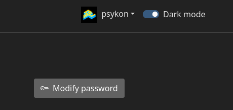 Modify Password Screenshot
